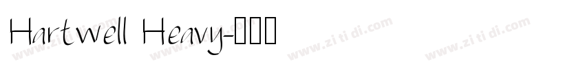 Hartwell Heavy字体转换